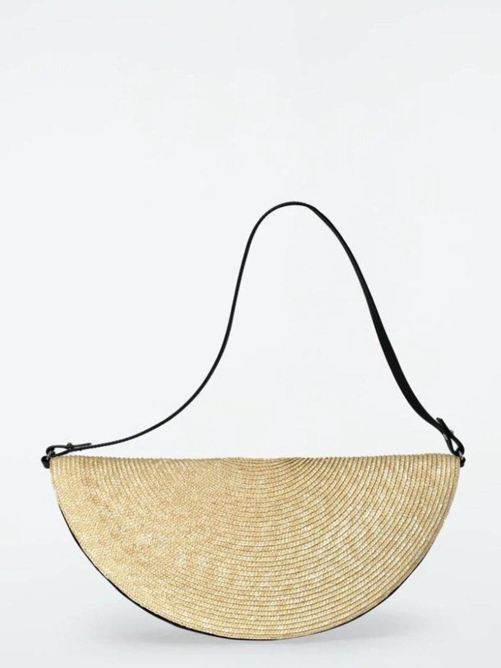 COS Soleil Clutch Bag – Straw and Leather
